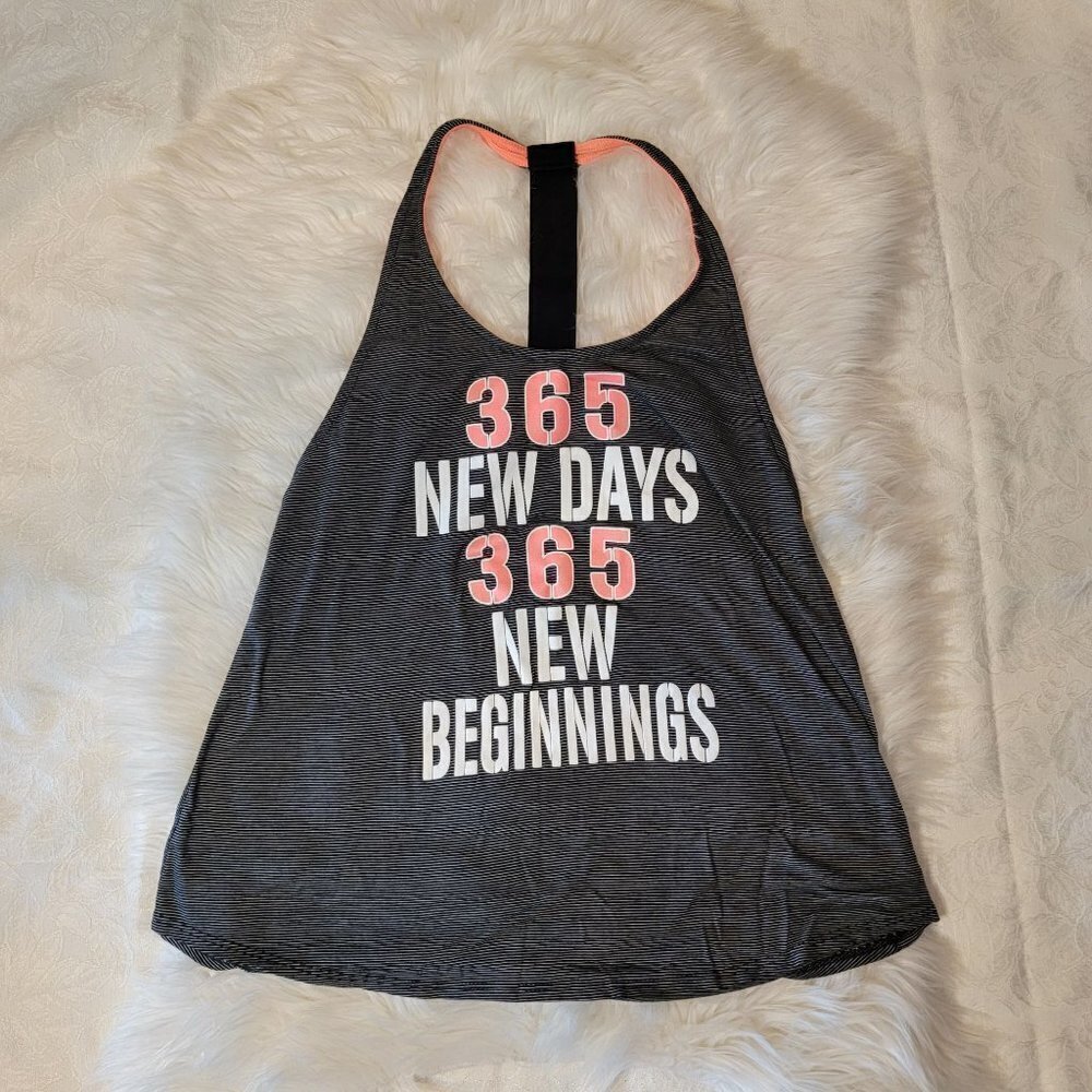 365 New Days New Beginnings Workout Tank Athletic Gym Top Womens XL‎